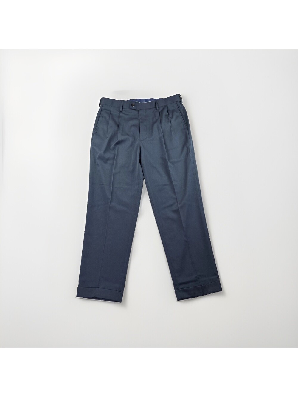 Saddlebred Dress Pants Men’s 36x29 Blue Slacks Extended Waist